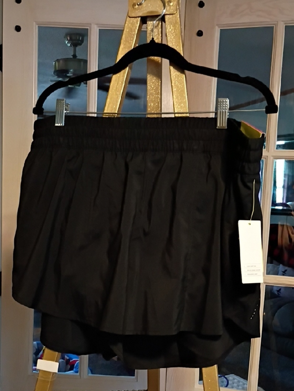 all in motion Black Layered Athletic Shorts